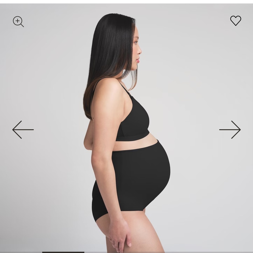 SKIMS Black MATERNITY HIGH-WAISTED BRIEF